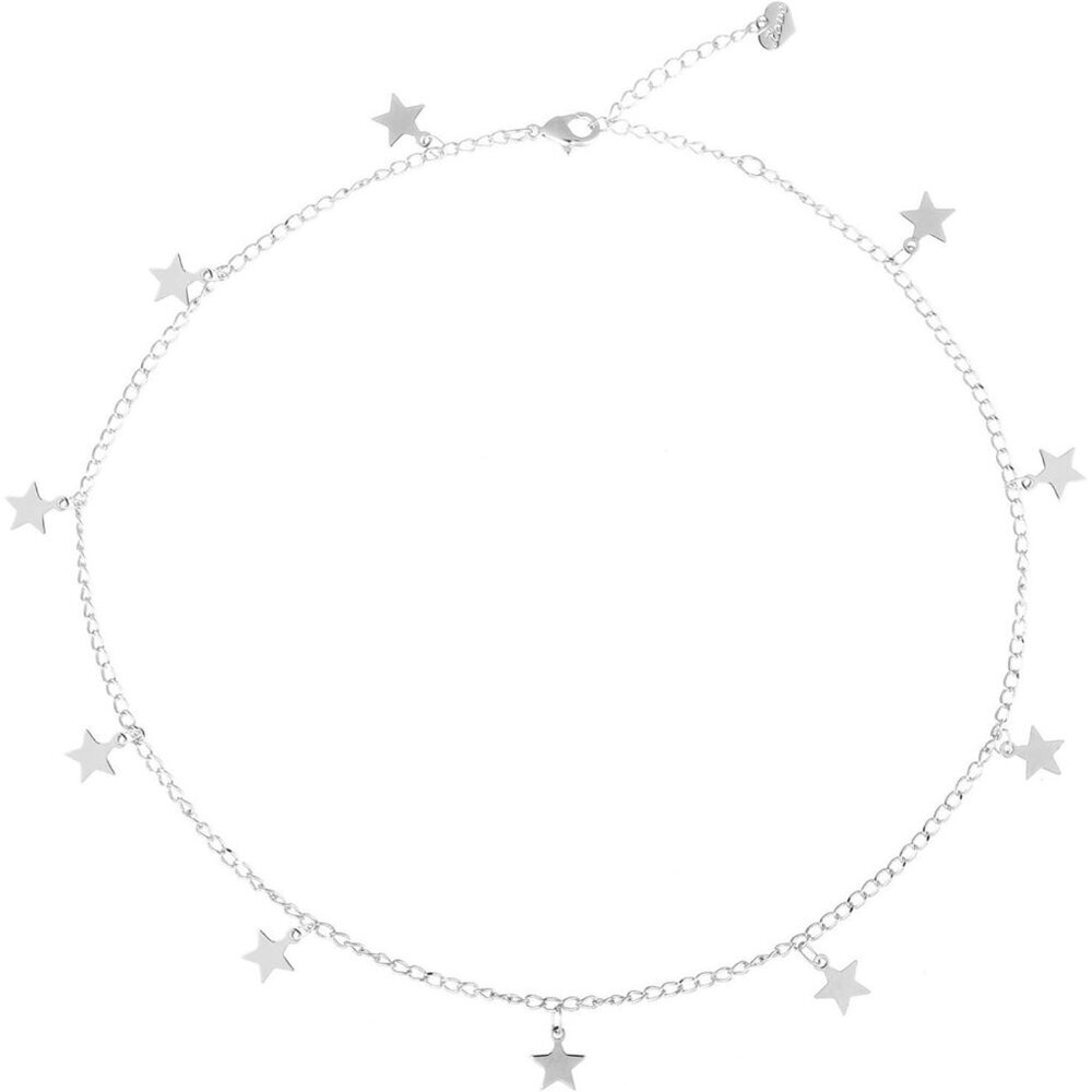 Gold Choker Necklaces 14K Gold Plated/Silver Disc Choker Necklaces Dangling Star